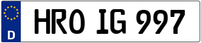 Trailer License Plate